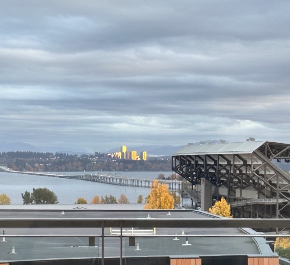 gray and blue clouds weaving into each other